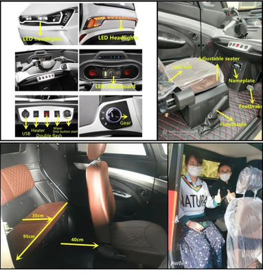 60V 1500W 3 Tekerlekli Yetişkin Üç Tekerlekli Bisiklet 80Ah LiFePo4 Pil Elektrikli Yolcu Trike