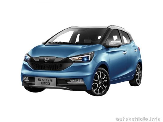 100km/s Hızlı Hızlı Elektrikli Araba JMC EV3 Yeni Enerji EV Araba Sedan 302km NEDC