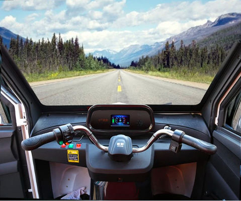 Jinpeng CX 1000W Üç Tekerlekli Elektrikli Üç Tekerlekli Bisiklet Tam Kapalı Kabin 3 Kişilik 27km / s