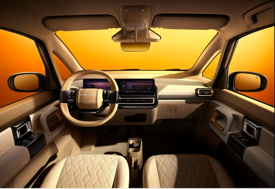 Otomatik Yetişkin Küçük Elektrikli SUV Arabalar Baojun Kiwi Yüksek Hızlı Yeni Enerji 105km/s