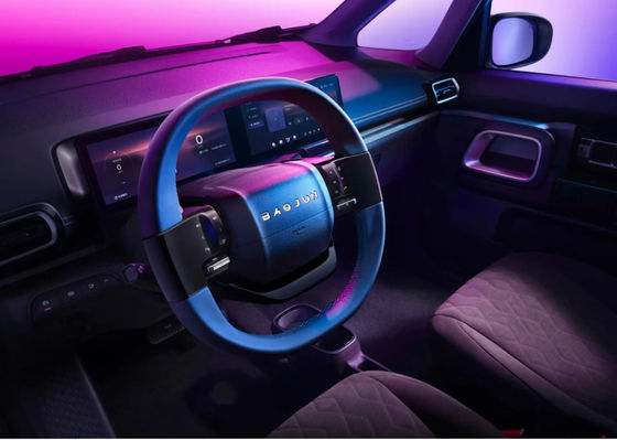 Otomatik Yetişkin Küçük Elektrikli SUV Arabalar Baojun Kiwi Yüksek Hızlı Yeni Enerji 105km/s