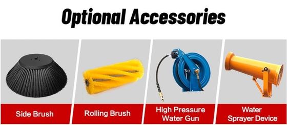 Tamamen mühürlü kabin zemin süpürge Sürücü Tipi Yol süpürge Sokak Temizleme Makinesi