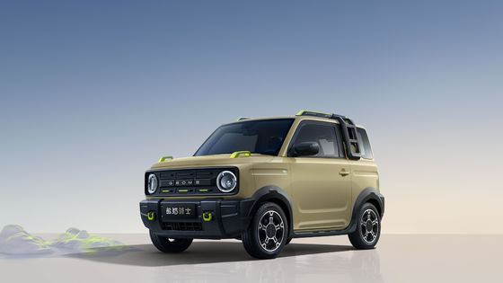 2023 Mini Elektrikli Araba Küçük Çinli EV Bir Bronco Yüzüyle Geely Panda Knight 200km menzilli