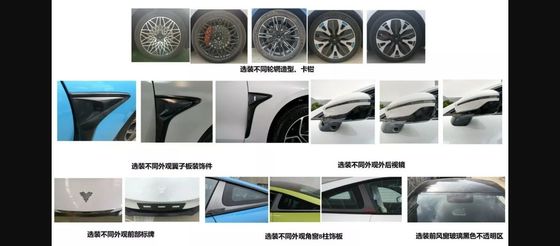 64.27kwh Pil ile çalışan araçlar @NEZHA GT 560km menzil Enerji tasarrufu 2 kapılı 4 koltuklu sert üstlü spor arabası