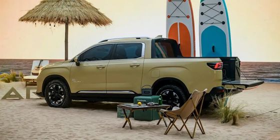 Yeni EV kamyonu 2024 Radar RD6 200kW güç 384Nm torklu dört tekerlekten çekici