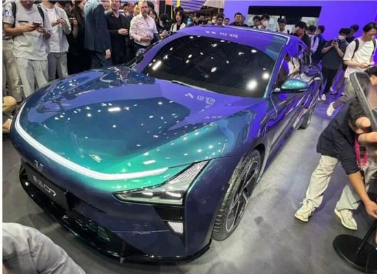 Ön satış Geely&Baidu Ortak Markası Jiyue07 200kw/271P.s motor gücü ile saf elektrikli araç 2WD tahrik sistemi 4 kapılı/5koltuklu