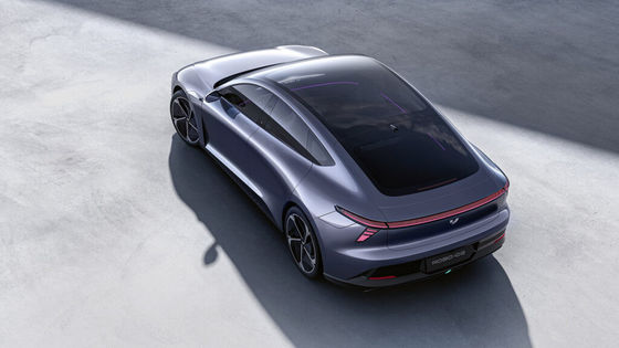 Ön satış Geely&Baidu Ortak Markası Jiyue07 200kw/271P.s motor gücü ile saf elektrikli araç 2WD tahrik sistemi 4 kapılı/5koltuklu