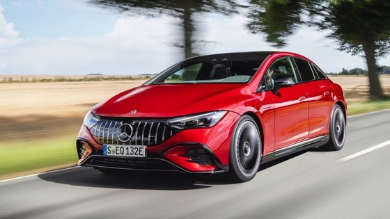 Sıcak satış elektrikli araç Mercedes-Benz EQE AMG 43 4MATIC 90.6kwh pil 350kw/476P.s motor gücü ile 450km menzil