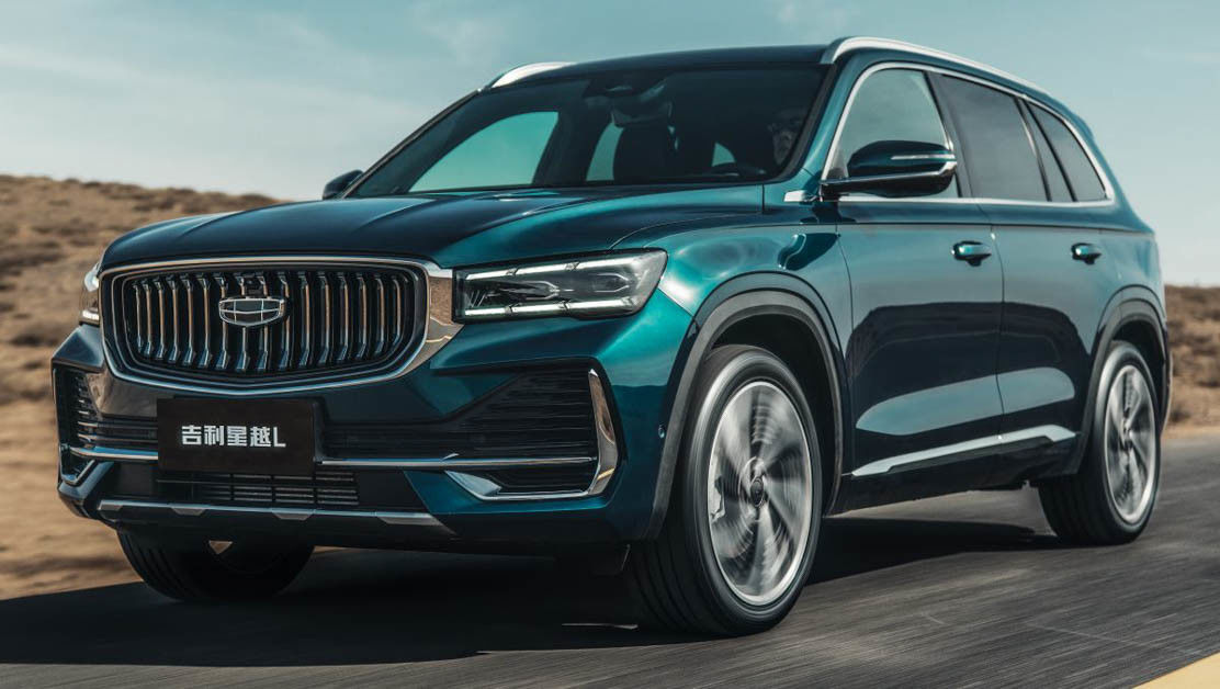 Geely Xingyue L SUV Elektrikli Araçlar AWD PHEV Soldan Tahrikli Elektrikli Araba 215km/s