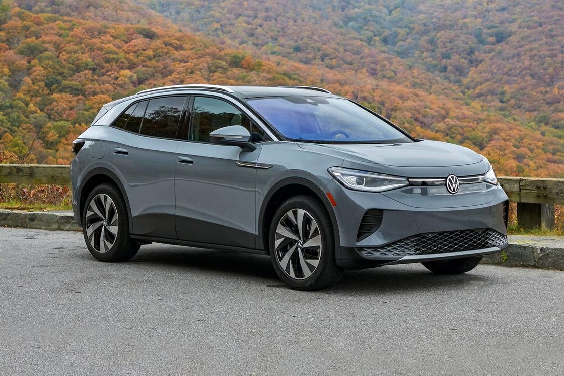 VW ID 4X 4 Çekişli Elektrikli Arabalar 160km/Saat Kompakt EV Lüks SUV 310NM Tork