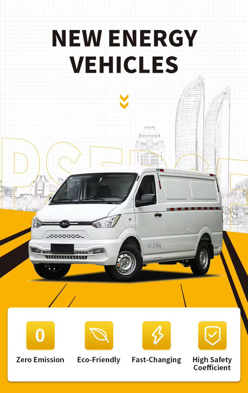 2024 Yeni Vanvoiture Elektrik Yeni Enerji Araçları Carros Elektrik Kargo Mini Van Yeni Gonow Shuailing 260km 60kw